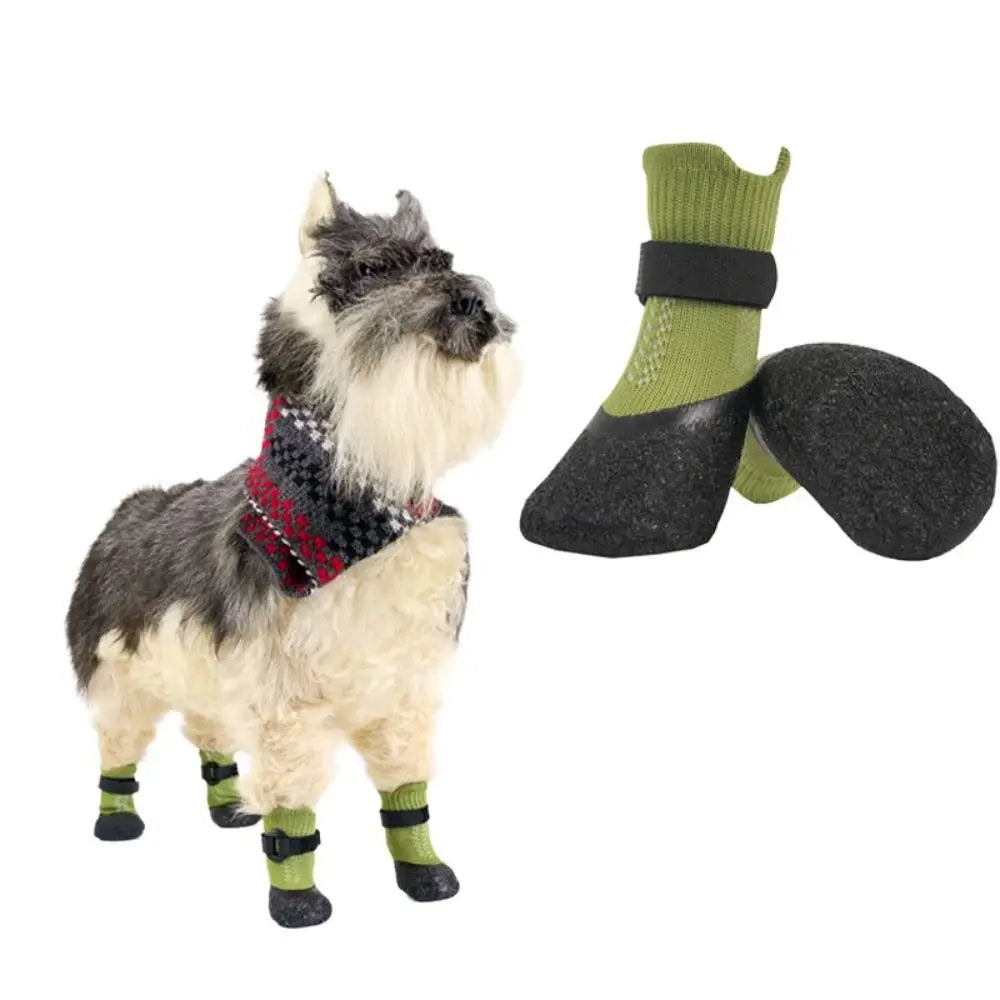 Waterproof Dog Boots - Non-Slip Paw Protectors (4-Pack)
