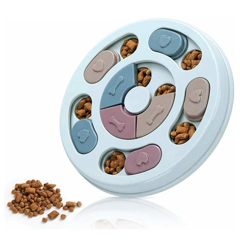 Slow Feeder Dog Bowl - Interactive Puzzle Toy