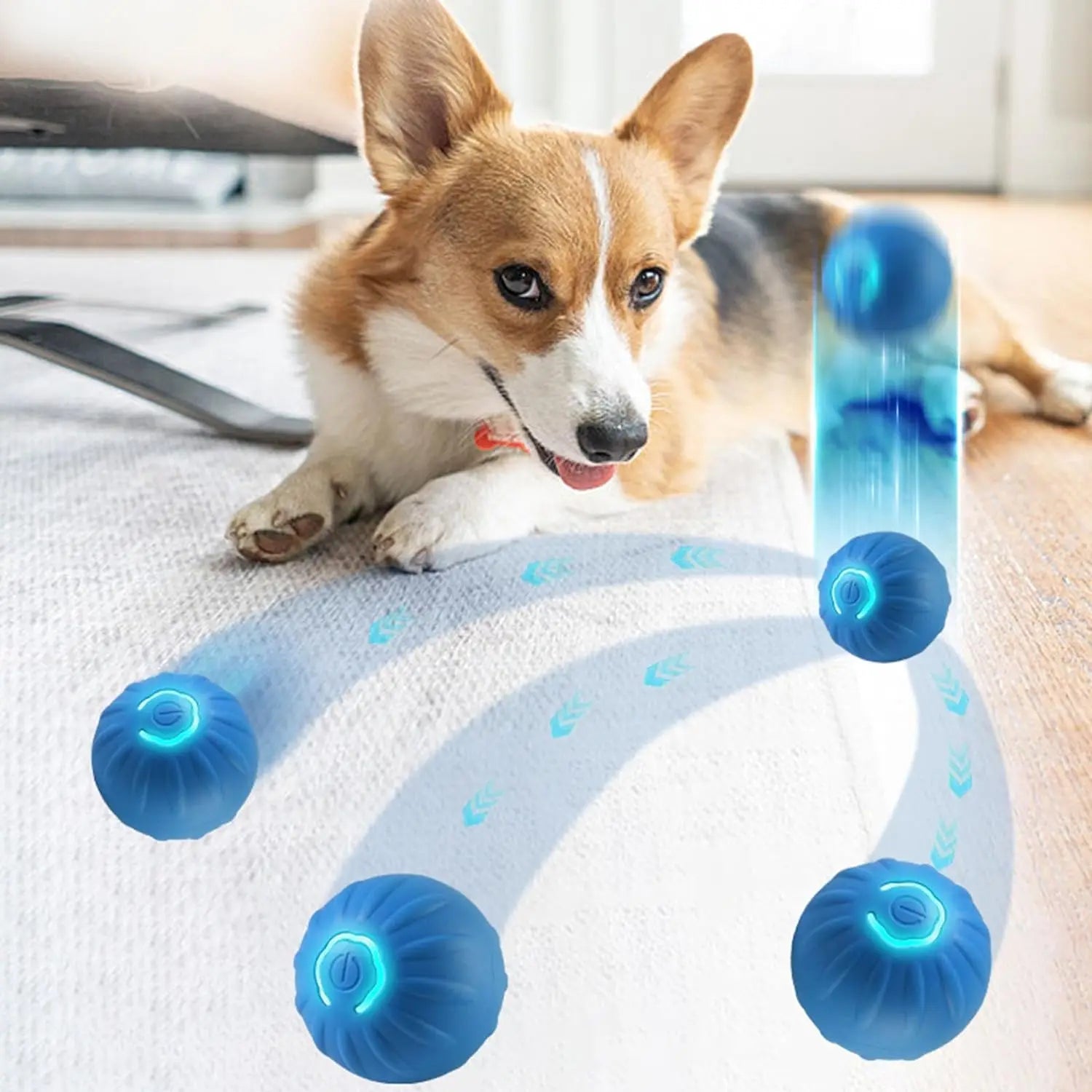 Interactive Dog Ball - Automatic Bouncing Toy
