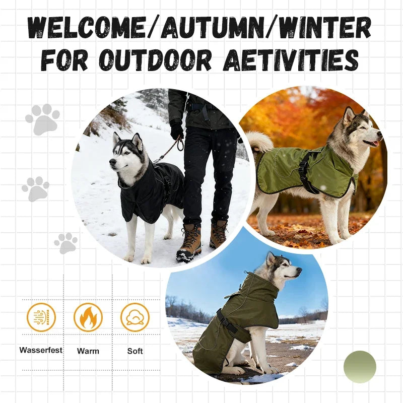 Waterproof Dog Raincoat - Reflective & Adjustable