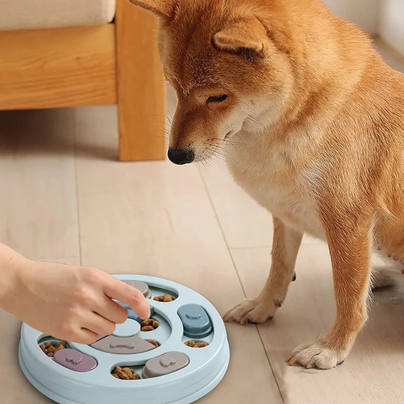 Slow Feeder Dog Bowl - Interactive Puzzle Toy