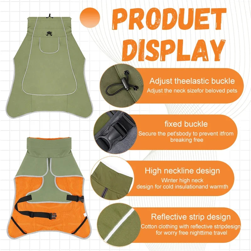 Waterproof Dog Raincoat - Reflective & Adjustable