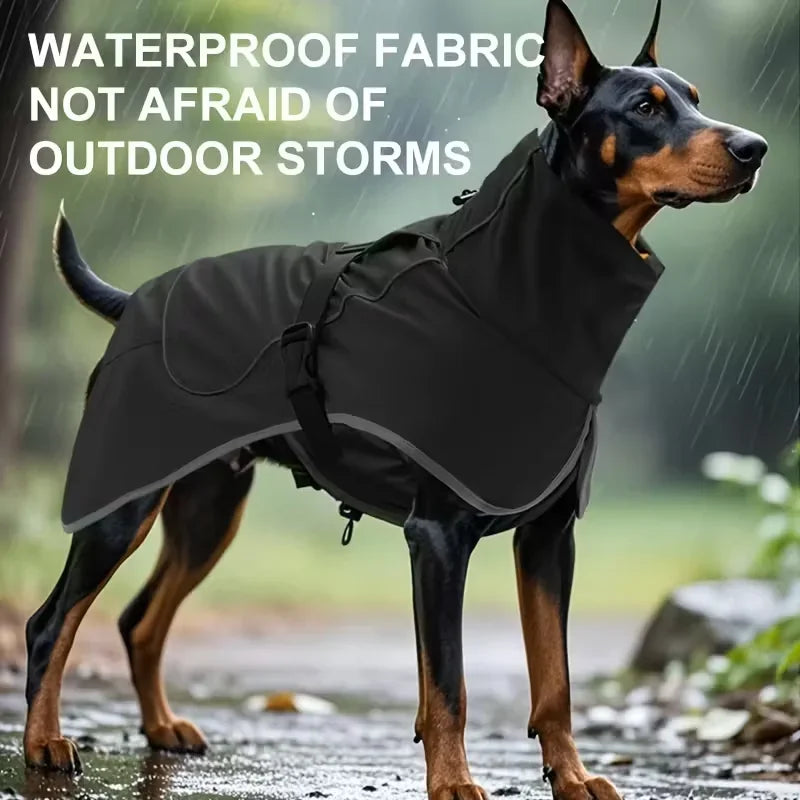 Waterproof Dog Raincoat - Reflective & Adjustable