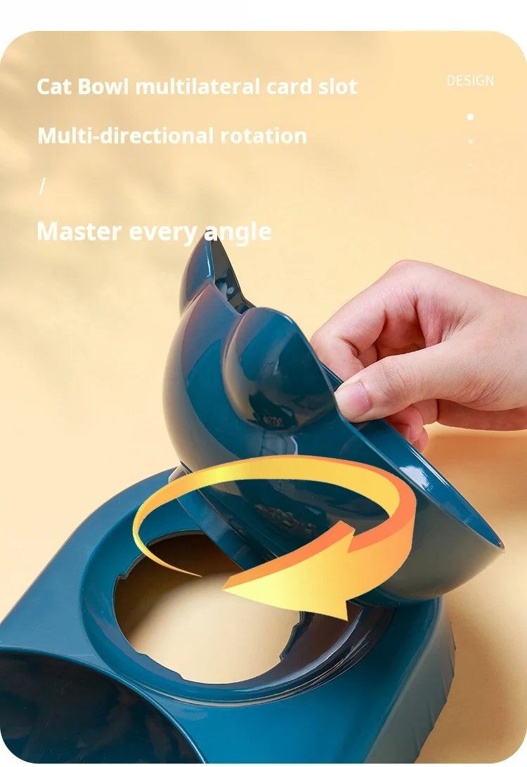 Elevated Pet Bowl Set - 3-in-1 Water & Food Station